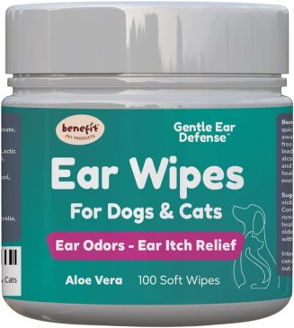 Benefit Pet Products Dog Ear Wipes